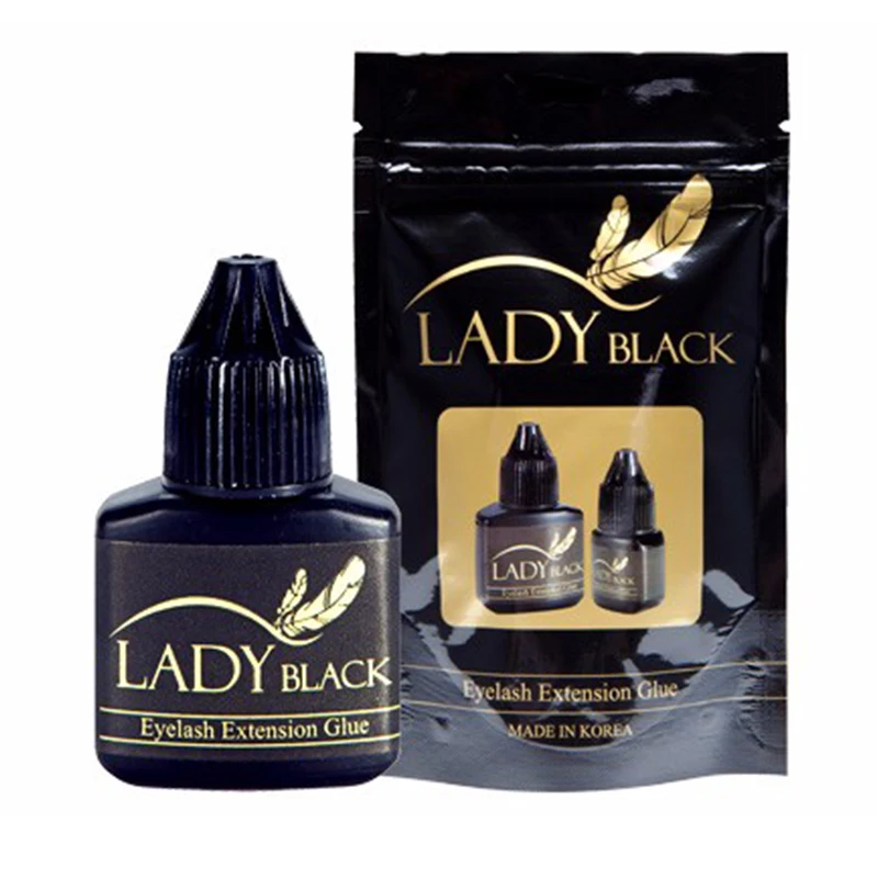 Lady Black Sensitive Glue for Eyelash Extension Adhesive Glue Last Over 6 Weeks Low Fume Professional Eyelash Glue from Korea
Lady Black Sensitive Glue for Eyelash Extension Adhesive Glue Last Over 6 Weeks Low Fume Professional Eyelash Glue from Korea