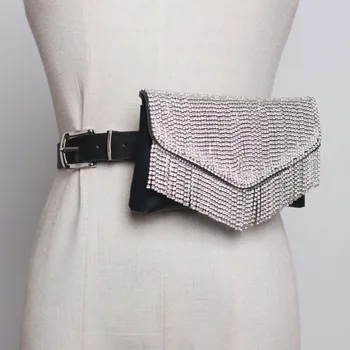 Waist Bag 2020 Spring Stylish Fashion All-match Tide Chain Black Messenger Bag Solid Trendy Casual Diamond Bags For Women ZK461
Waist Bag 2020 Spring Stylish Fashion All-match Tide Chain Black Messenger Bag Solid Trendy Casual Diamond Bags For Women ZK461