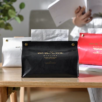Tissue Box Simple Leather Tissue Box Desktop Napkin Pumping Paper Holder Case Home Decoration Foldable Storage Container
Tissue Box Simple Leather Tissue Box Desktop Napkin Pumping Paper Holder Case Home Decoration Foldable Storage Container