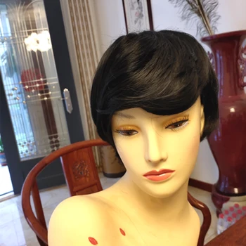 #4 Dark Brown Color Synthetic Wigs for Black Women Short Bob Hair Cosplay Wigs Natural Black Fiber Hair with Cool Bangs
#4 Dark Brown Color Synthetic Wigs for Black Women Short Bob Hair Cosplay Wigs Natural Black Fiber Hair with Cool Bangs