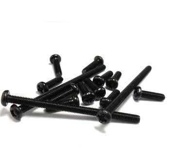 30pcs M3 phillips round screws dome head bolts button male screw stainless steel oxide plating black 3mm-45mm length
30pcs M3 phillips round screws dome head bolts button male screw stainless steel oxide plating black 3mm-45mm length