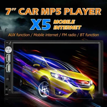 2DIN Car Stereo MP5 Player 7in Bluetooth AUX RCA FM Radio Receiver Mirror Link Autoradio + Camera
2DIN Car Stereo MP5 Player 7in Bluetooth AUX RCA FM Radio Receiver Mirror Link Autoradio + Camera