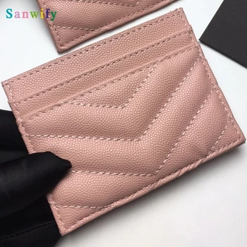 Women Fashion Caviar Small Card Bag Wallet Coin Card Line Stitching Without Take Up Space You Bag 
Women Fashion Caviar Small Card Bag Wallet Coin Card Line Stitching Without Take Up Space You Bag