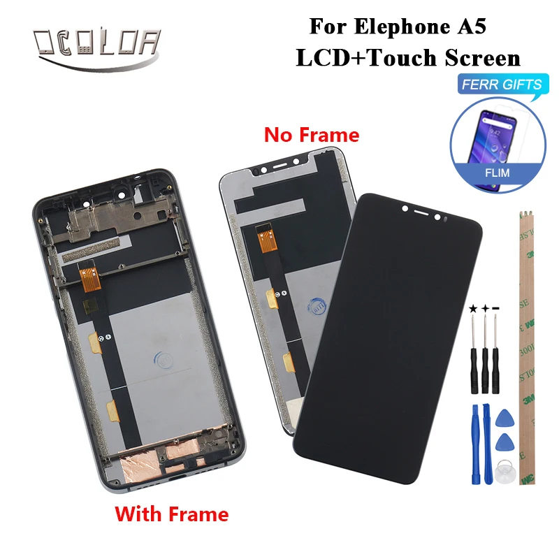 ocolor For Elephone A5 LCD Display and Touch Screen 6.18 inch With Frame +Tools +Film For Elephone A5 Phone Accessories
ocolor For Elephone A5 LCD Display and Touch Screen 6.18 inch With Frame +Tools +Film For Elephone A5 Phone Accessories