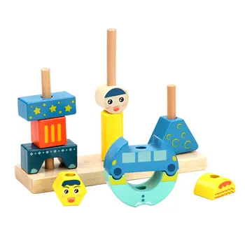 Kids 3D DIY Wooden Assembling Stacking High Bricks Building Blocks Toy Educational Children Building Blocks Hands-on ability Toy
Kids 3D DIY Wooden Assembling Stacking High Bricks Building Blocks Toy Educational Children Building Blocks Hands-on ability Toy