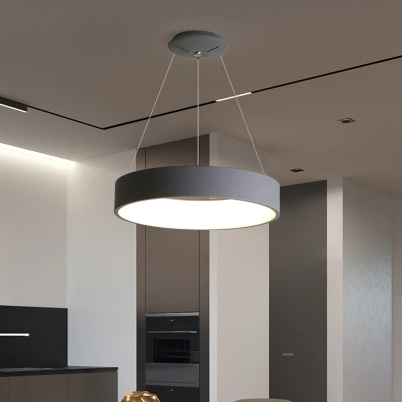 Современная светодиодная Подвесная лампа современный кухонный светильник для столовой|Подвесные