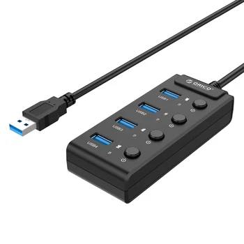 ORICO 4 Port USB 3.0 Faceup Design HUB with Individual Power Switches and LEDs Plug and play 5Gbps high-speed transmission
ORICO 4 Port USB 3.0 Faceup Design HUB with Individual Power Switches and LEDs Plug and play 5Gbps high-speed transmission