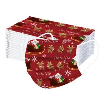 50pc Adult Fashion Reindeer Printed Mask Masque Disposable Non-woven Face Mask Industrials 3ply Ear Loop Mouth Masks Mascaras
50pc Adult Fashion Reindeer Printed Mask Masque Disposable Non-woven Face Mask Industrials 3ply Ear Loop Mouth Masks Mascaras