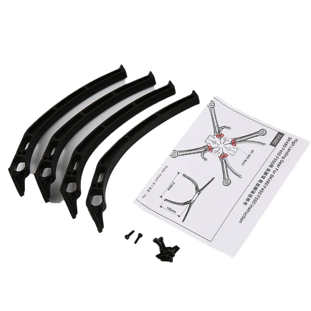 4pcs Tall Landing Skids Gear Drone Legs Wheels Tripod for DJI F450 F550 SK480 FPV Quadcopter Helicopter Drone UAV
4pcs Tall Landing Skids Gear Drone Legs Wheels Tripod for DJI F450 F550 SK480 FPV Quadcopter Helicopter Drone UAV