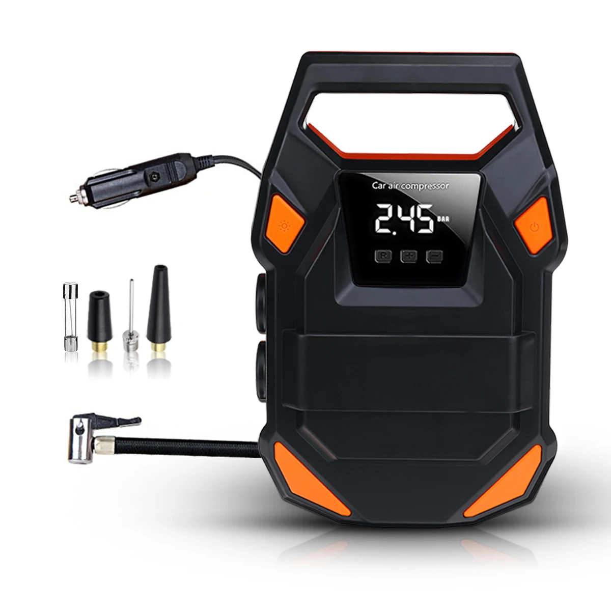 12V 150 PSI HF DC Digital Portable Mini Car Wheel Tire Inflatable Pump Air Compressor Electric Inflating Machine Nozzle
12V 150 PSI HF DC Digital Portable Mini Car Wheel Tire Inflatable Pump Air Compressor Electric Inflating Machine Nozzle