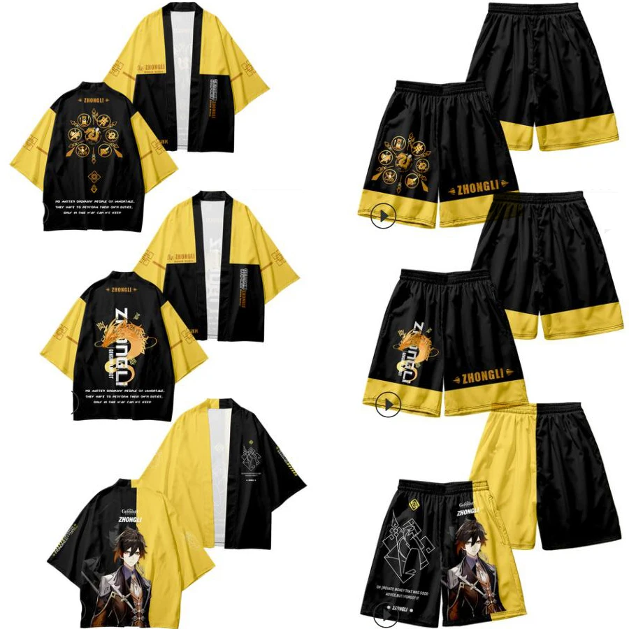 Костюм для косплея Genshin Impact Zhongli, японское кимоно, Женский/мужской кардиган Харадзюку, уличная одежда, хаори юката, кимоно, рубашка, пальто
Костюм для косплея Genshin Impact Zhongli, японское кимоно, Женский/мужской кардиган Харадзюку, уличная одежда, хаори юката, кимоно, рубашка, пальто