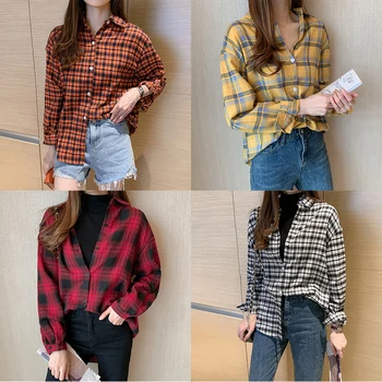 New Style Spring Retro Sense of Design Non-mainstream Loose-Fit Versatile Laziness-Style Mid-length Fold-down Collar Plaid Shirt
New Style Spring Retro Sense of Design Non-mainstream Loose-Fit Versatile Laziness-Style Mid-length Fold-down Collar Plaid Shirt