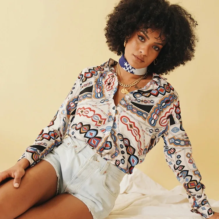 Single-Breasted Cool Floral Top Elegant Lapel Long-Sleeve Blouse Women blusas mujer de moda 2020 women tops blouse
Single-Breasted Cool Floral Top Elegant Lapel Long-Sleeve Blouse Women blusas mujer de moda 2020 women tops blouse