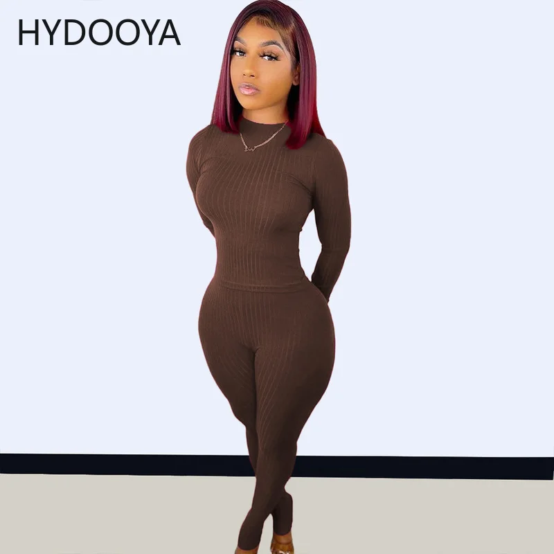 Women Knitted Ribbed Two Piece Set Lounge Wear Long Sleeve Top Pant Suit Ladies Tracksuit Set Fall Winter Casual Street Clubwear
Women Knitted Ribbed Two Piece Set Lounge Wear Long Sleeve Top Pant Suit Ladies Tracksuit Set Fall Winter Casual Street Clubwear