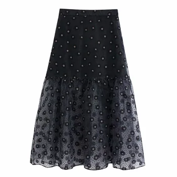 Early spring 2020 new semi transparent Retro High Waist layered decoration MIDI skirt transparent hard yarn printed skirt
Early spring 2020 new semi transparent Retro High Waist layered decoration MIDI skirt transparent hard yarn printed skirt