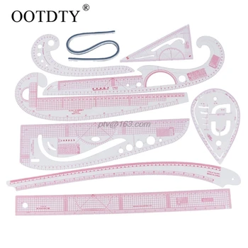 9PCS Set Multi Styling Design Drawing Comma Line Straight French Curve Ruler 2018
9PCS Set Multi Styling Design Drawing Comma Line Straight French Curve Ruler 2018