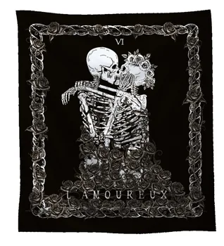 Jayi Indian Mandala Hippie White Black Skull Tarot Wall Blanket Psychedelic Tapestry Wall Hanging Carpets Dorm Decor 249GT 
Jayi Indian Mandala Hippie White Black Skull Tarot Wall Blanket Psychedelic Tapestry Wall Hanging Carpets Dorm Decor 249GT