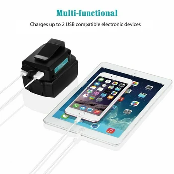 USB Charger Adapter Converter For Makita ADP05 BL1815 BL1830 BL1840 BL1850 Li-ion Battery 14.4-18V Power Adapter 2020
USB Charger Adapter Converter For Makita ADP05 BL1815 BL1830 BL1840 BL1850 Li-ion Battery 14.4-18V Power Adapter 2020