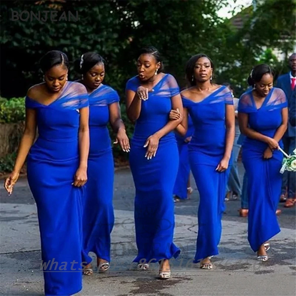 Blue Bridesmaid Dresses 2021 Mermaid Elastic Satin Lace Up Back African Bridesmaid Dress Plus Size for Women Wedding
Blue Bridesmaid Dresses 2021 Mermaid Elastic Satin Lace Up Back African Bridesmaid Dress Plus Size for Women Wedding