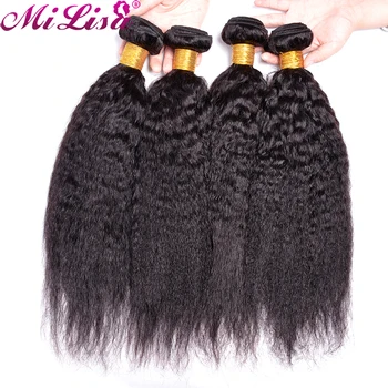 Kinky Straight Bundles Mi Lisa 100% Human Hair Extensions For Black Women Brazilian 3 4 bundles Yaki Straight Human Hair Bundles
Kinky Straight Bundles Mi Lisa 100% Human Hair Extensions For Black Women Brazilian 3 4 bundles Yaki Straight Human Hair Bundles