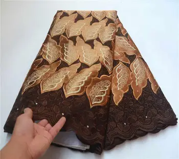 Brown Nigerian Lace fabrics 2019 African Swiss Voile Lace High Quality Swiss Voile Lace in Switzerland For Party PSA864-1 
Brown Nigerian Lace fabrics 2019 African Swiss Voile Lace High Quality Swiss Voile Lace in Switzerland For Party PSA864-1