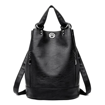 2020 New Style Backpack Women's Soft Leather Multi-functional Large Capacity Bag Cylinder Backpack
2020 New Style Backpack Women's Soft Leather Multi-functional Large Capacity Bag Cylinder Backpack