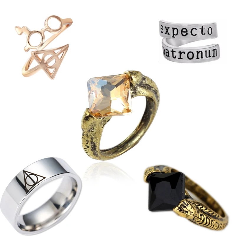 harry Deathly Hallows Triangle glasses Ring Magic stone stitch Charm Silver gold Rings For Men women Fashion Jewelry Accessories 
harry Deathly Hallows Triangle glasses Ring Magic stone stitch Charm Silver gold Rings For Men women Fashion Jewelry Accessories