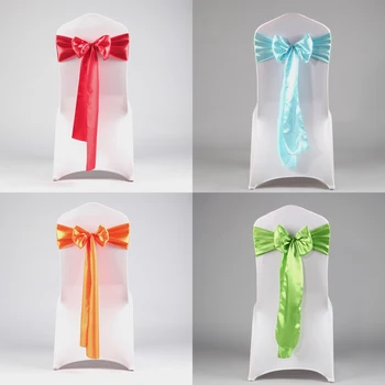 50pcs Wedding Chair Satin Sash Tie Chair Cover Sateen Sashes Bow for Party Banquet Home Textile Chair Decoration Bowknot Sashs
50pcs Wedding Chair Satin Sash Tie Chair Cover Sateen Sashes Bow for Party Banquet Home Textile Chair Decoration Bowknot Sashs