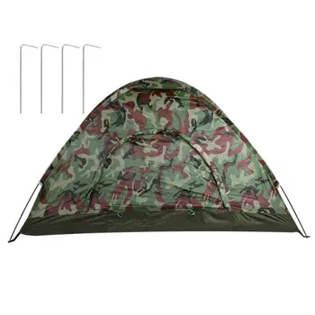 Outdoor Portable Single Layer Camping Tent Camouflage 2 Person Waterproof Lightweight Beach Fishing Hunting Tent
Outdoor Portable Single Layer Camping Tent Camouflage 2 Person Waterproof Lightweight Beach Fishing Hunting Tent