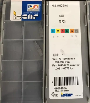 10 PCS ISCAR CARBIDE INSERT HGN 3003C IC908
10 PCS ISCAR CARBIDE INSERT HGN 3003C IC908
