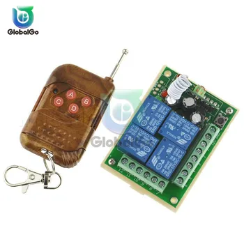 DC 12V 4 Way Relay Module 433MHz 10A Receiver Wireless Remote Control Switch Motor Controller Switch receiver + transmitter
DC 12V 4 Way Relay Module 433MHz 10A Receiver Wireless Remote Control Switch Motor Controller Switch receiver + transmitter