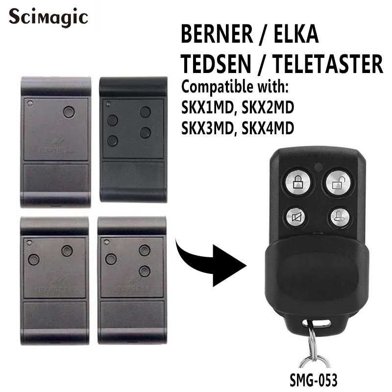 433 МГц гаражный пульт дистанционного управления для BERNER ELKA TEDSEN TELETASTER SKX1MD SKX2MD SKX3MD