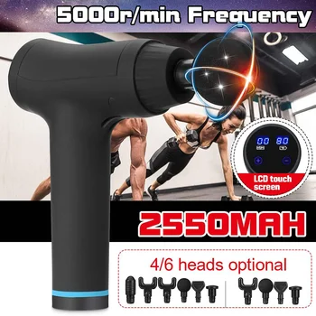 6 Heads Therapy Massage Guns 6 Gear 5000r/min Muscle Massager LCD Display Hammering Style Relax Deep Tissue 2550mAh Battery
6 Heads Therapy Massage Guns 6 Gear 5000r/min Muscle Massager LCD Display Hammering Style Relax Deep Tissue 2550mAh Battery