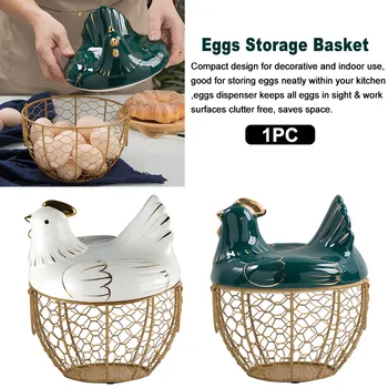 Groceries Farmhouse Style With Lid Cute Eggs Storage Basket Portable Stainless Steel Desktop Large Capacity Vegetables Container
Groceries Farmhouse Style With Lid Cute Eggs Storage Basket Portable Stainless Steel Desktop Large Capacity Vegetables Container