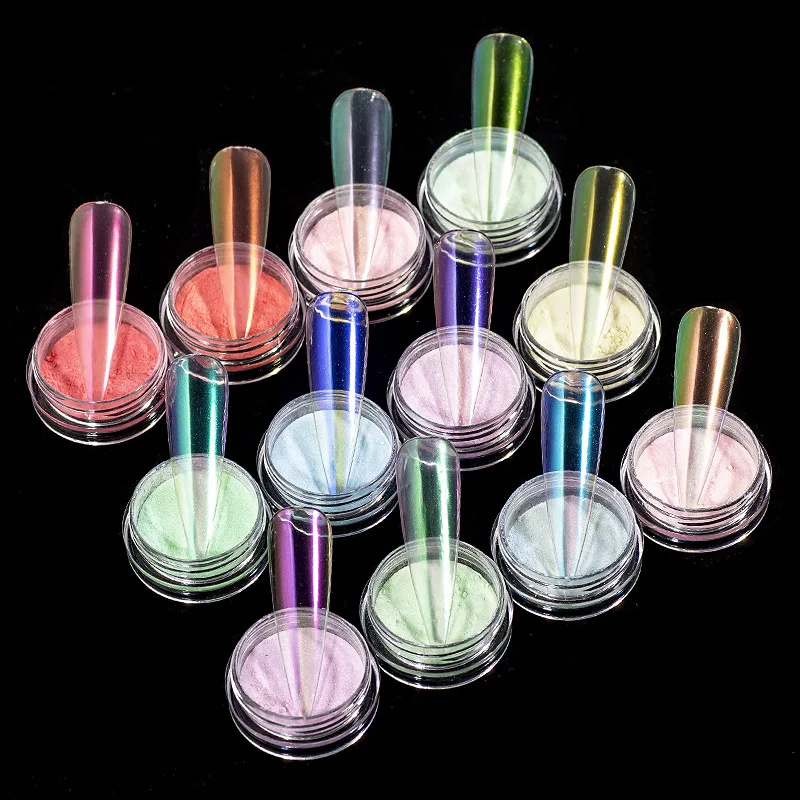 MAFANAILS 0.2g Nail Powder Aurora Rainbow Ice Transparent Effect Nail Polish Design Glitter Chrome Dust Chamelon Pigments Powder
MAFANAILS 0.2g Nail Powder Aurora Rainbow Ice Transparent Effect Nail Polish Design Glitter Chrome Dust Chamelon Pigments Powder