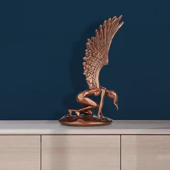 Resin Sculpture Angel Figurine Statue Hand-painted Figurine Home Decoration Modern Art Sculpture 
Resin Sculpture Angel Figurine Statue Hand-painted Figurine Home Decoration Modern Art Sculpture