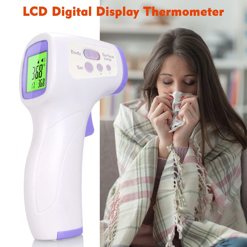 Non Contact Infrared Thermometer Infrared Forehead Digital Thermometer temperature gun Body IR digital Thermometer for Adults
Non Contact Infrared Thermometer Infrared Forehead Digital Thermometer temperature gun Body IR digital Thermometer for Adults