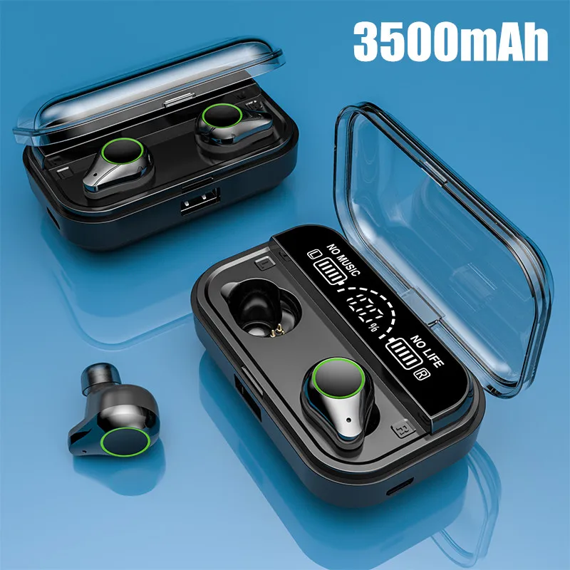3500mAh Touch Earphone True Wireless Bluetooth TWS5.0 Headphone IPX7 Waterproof Sport Runing Earburd with LED Power Display
3500mAh Touch Earphone True Wireless Bluetooth TWS5.0 Headphone IPX7 Waterproof Sport Runing Earburd with LED Power Display