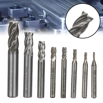8PCS HSS End Mill CNC Cutter Drill Bit 4 Flute Carbide Straight Shank Milling Cutter Kit Set Power Tool 2/3/4/5/6/8/10/12mm
8PCS HSS End Mill CNC Cutter Drill Bit 4 Flute Carbide Straight Shank Milling Cutter Kit Set Power Tool 2/3/4/5/6/8/10/12mm