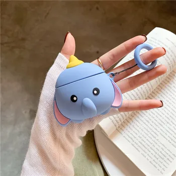 For Apple Airpods 1 2 3D Stereoscopic Luxury Dumbo Case For Airpods 2 1 Headphone Cases Silicone Cover with Ring Lanyard
For Apple Airpods 1 2 3D Stereoscopic Luxury Dumbo Case For Airpods 2 1 Headphone Cases Silicone Cover with Ring Lanyard