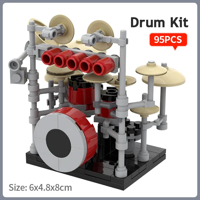 MOC Musical Instrument Bricks Assembly Drum Kit Model Building Blocks Kids Christmas DIY Educational Toys For Children Xmas Gift
MOC Musical Instrument Bricks Assembly Drum Kit Model Building Blocks Kids Christmas DIY Educational Toys For Children Xmas Gift
