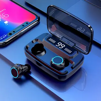 M11 LED Bluetooth 5.0 Wireless Earphones Earbuds TWS Touch Control Sport Headset Noise Cancel Bluetooth Earphone
M11 LED Bluetooth 5.0 Wireless Earphones Earbuds TWS Touch Control Sport Headset Noise Cancel Bluetooth Earphone