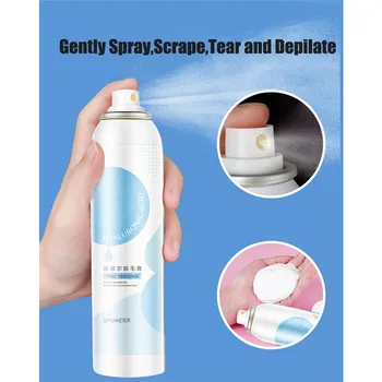 120g Hair Removal Spray Super Natural Painless Permanent Depilatory Cream Spray Arm Legs Soft Skin Hair Removal Cream 
120g Hair Removal Spray Super Natural Painless Permanent Depilatory Cream Spray Arm Legs Soft Skin Hair Removal Cream