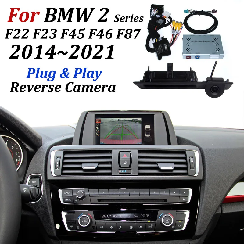 Фото Rearview CAM For BMW 2 Series M2 F22 F23 F45 F46 F87 2014-2021 Original Screen / No Coding Car Rear View Reverse Parking Camera |