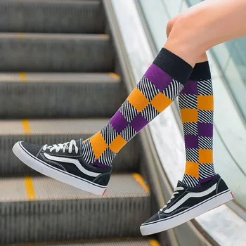 1 Pair Fashion Women Lady Girl Long Socks Mid Calf Length Plaid Patterned Vintage Harajuku Happy Socks
1 Pair Fashion Women Lady Girl Long Socks Mid Calf Length Plaid Patterned Vintage Harajuku Happy Socks