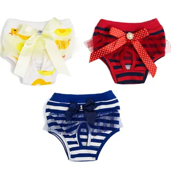 Cute Strips Lace Dog Physiological Pants Diaper Washable Female Pet Dog Cat Shorts Diaper Sanitary Underwear Briefs For Dog Cat 
Cute Strips Lace Dog Physiological Pants Diaper Washable Female Pet Dog Cat Shorts Diaper Sanitary Underwear Briefs For Dog Cat
