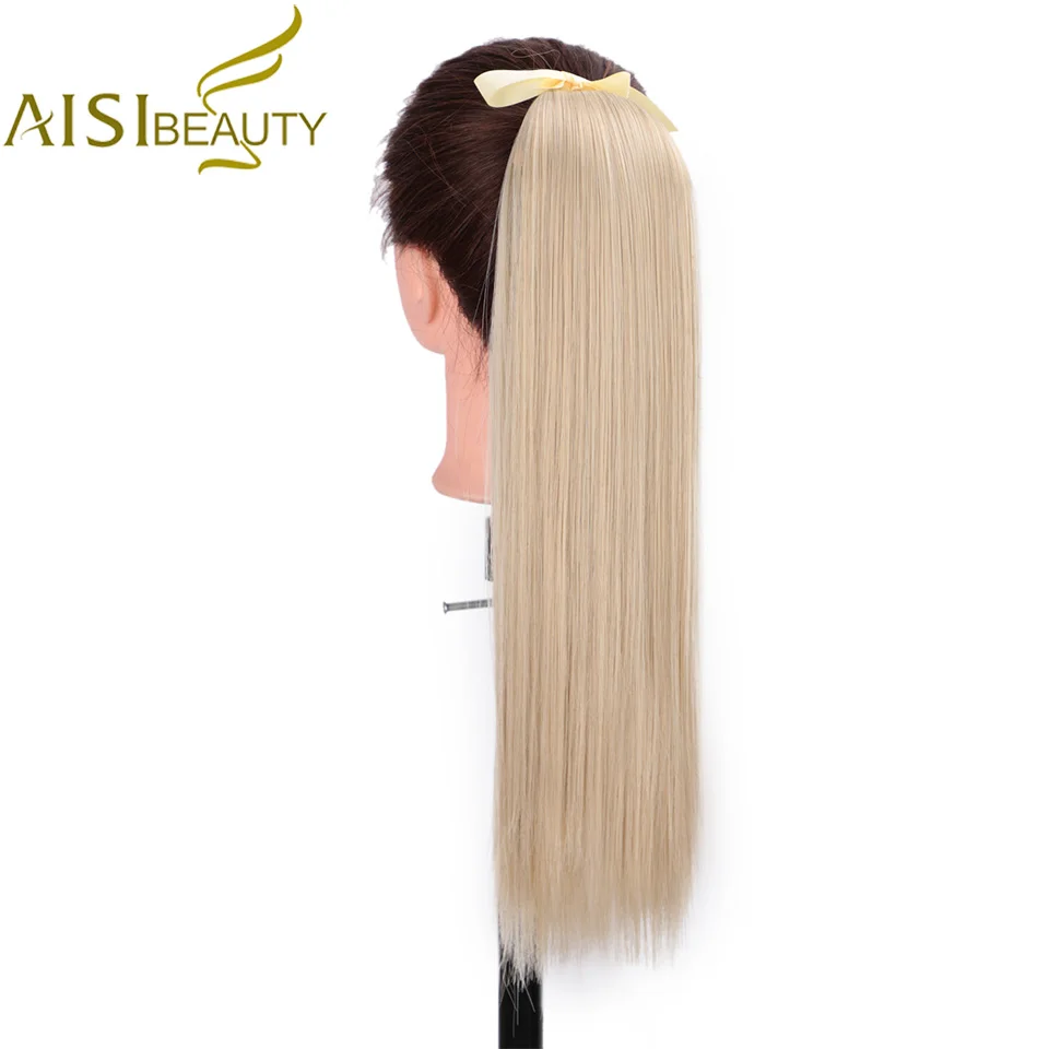 AISI BEAUTY 22'' 26'' Silky Straight Synthetic Clip in Drawstring Ponytail Hairpieces for Women Hair Extension Fake Hair Blonde
AISI BEAUTY 22'' 26'' Silky Straight Synthetic Clip in Drawstring Ponytail Hairpieces for Women Hair Extension Fake Hair Blonde