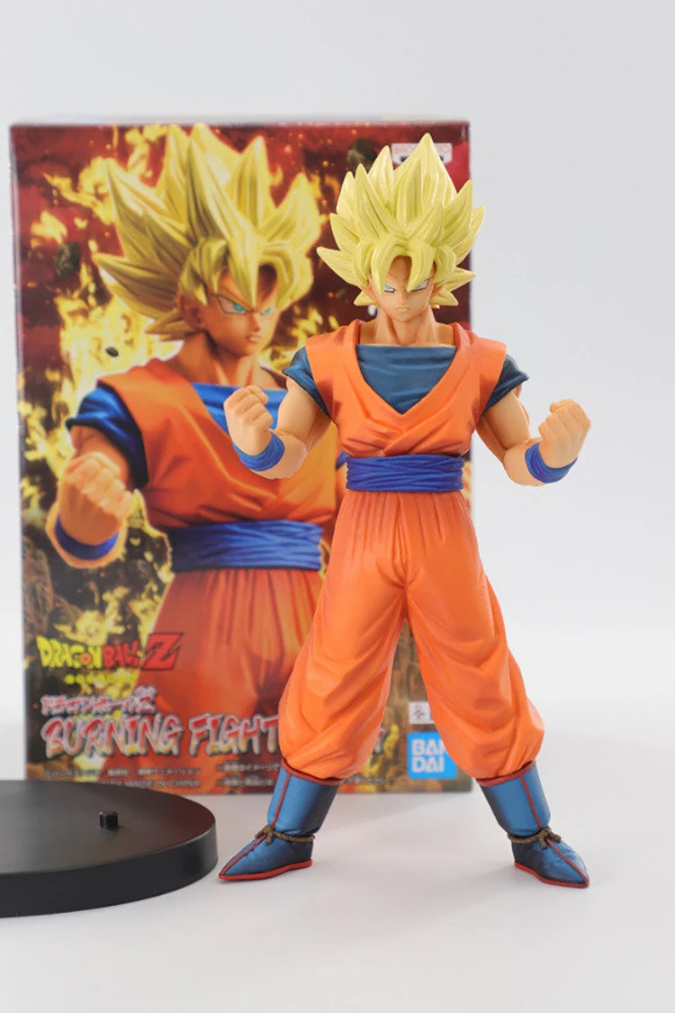 Оригинальная фигурка супер сжигающие бойцов Banpresto D B SSJ Goku ПВХ Коллекционная