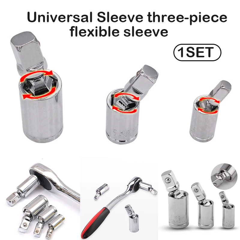 3 Pieces Wrench Socket Adapter Set 1/4 Inch 3/8 Inch 1/2 Inch Square Hex Handle Cr-V Quick Release Drive Sleeve Adapter
3 Pieces Wrench Socket Adapter Set 1/4 Inch 3/8 Inch 1/2 Inch Square Hex Handle Cr-V Quick Release Drive Sleeve Adapter