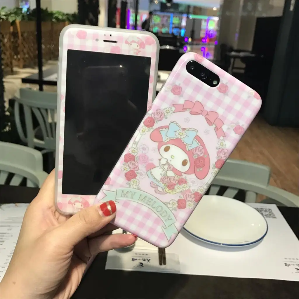 For iPhone 6 6s Plus 7 8 IMD TPU Phone Case+ Screen Protector 3D Tempered Glass My Melody Twin Stars Sailor Moon
For iPhone 6 6s Plus 7 8 IMD TPU Phone Case+ Screen Protector 3D Tempered Glass My Melody Twin Stars Sailor Moon